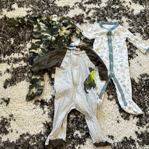3 sleepers For boys size 3-6 months